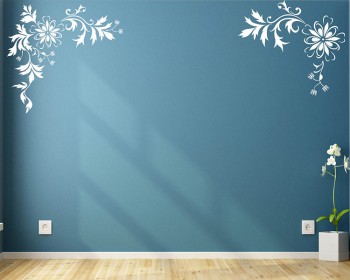 Bidiagonal Flowers Vinyl Decals Modern Wall Art